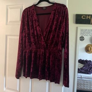 Velvet top